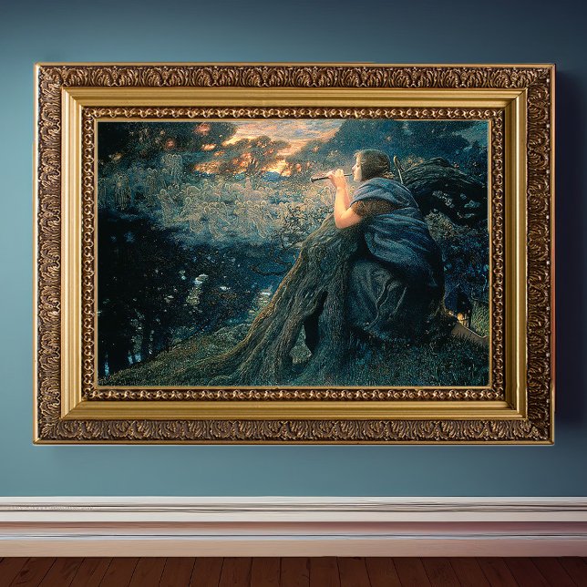 Edward Robert Hughes Fantazie za soumraku Poster (Skapare uppladdad)