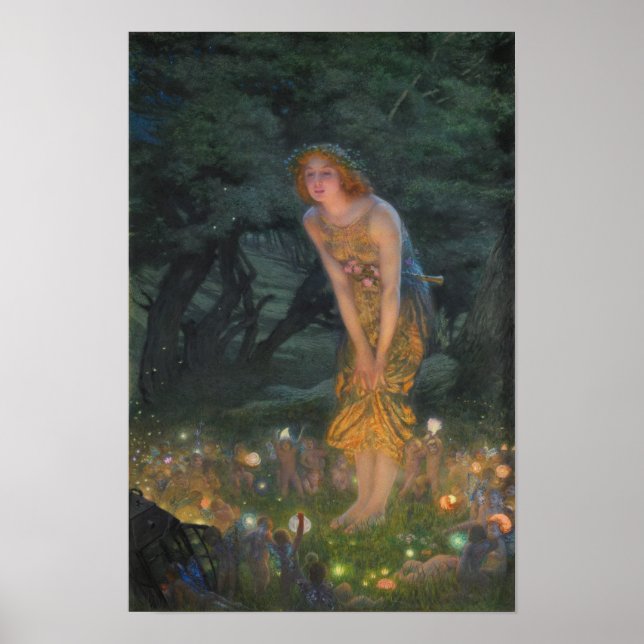 Edward Robert Hughes Midsommar Kväll 1908 (uppdate Poster (Framsidan)