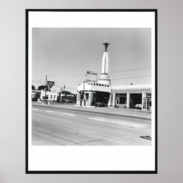 Edward Ruscha - Conoco - Shamrock, Texas (från Fiv Poster (Framsidan)