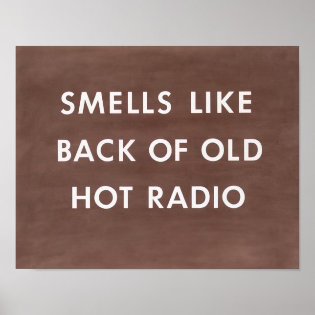 Edward Ruscha - Luktar som Baksidan av Gammal Het  Poster (Framsidan)