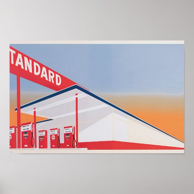 Edward Ruscha - Standard Station - 1966 Poster (Framsidan)