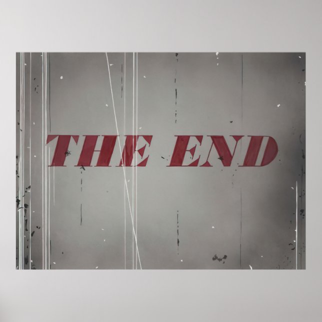 Edward Ruscha - The End - 1997 Poster (Framsidan)