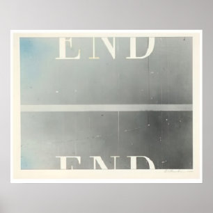 Edward Ruscha - The End #53 - Popkonst Poster