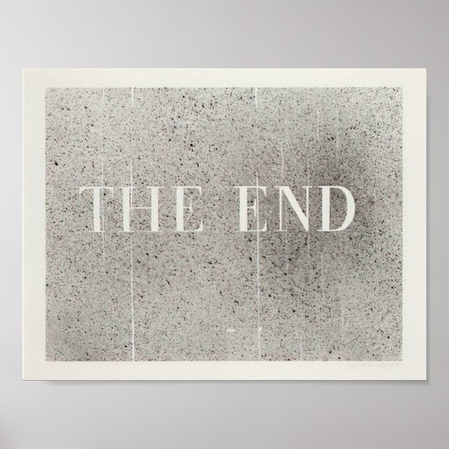 Edward Ruscha - The End #60 - 2005 Poster (Framsidan)