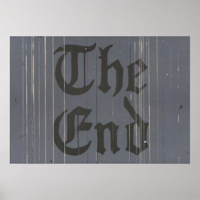 Edward Ruscha - The Final End - 1991 Poster (Framsidan)