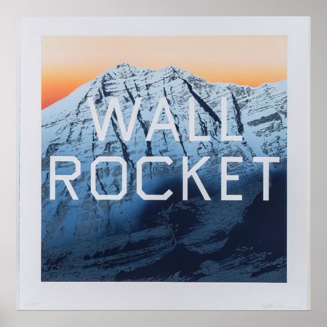 Edward Ruscha - Wall Rocket - 2013 Poster (Framsidan)