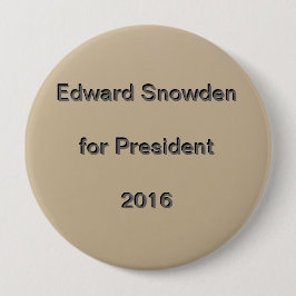 Edward Snowden för presidenten 2016 Knapp