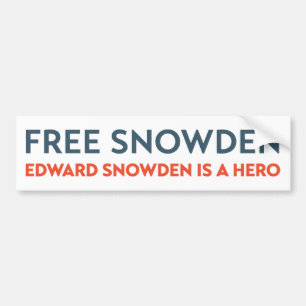 Edward Snowden hjältebildekal Bildekal