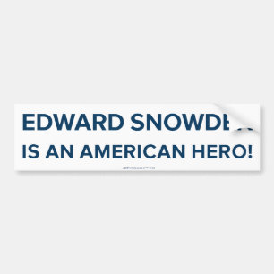 Edward Snowden hjältebildekal Bildekal