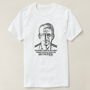 Edward Snowden Spying Whistleblower-citat T Shirt