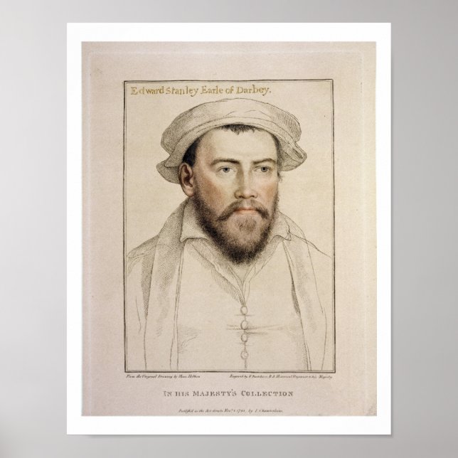 Edward Stanley Earle of Darby (1508-1572) graverad Poster (Framsidan)