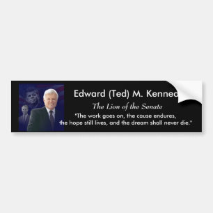 Edward (Ted) Kennedy - i Memorium Bildekal
