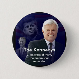 Edward (Ted) Kennedy med jacken och Bobby klämmer Knapp