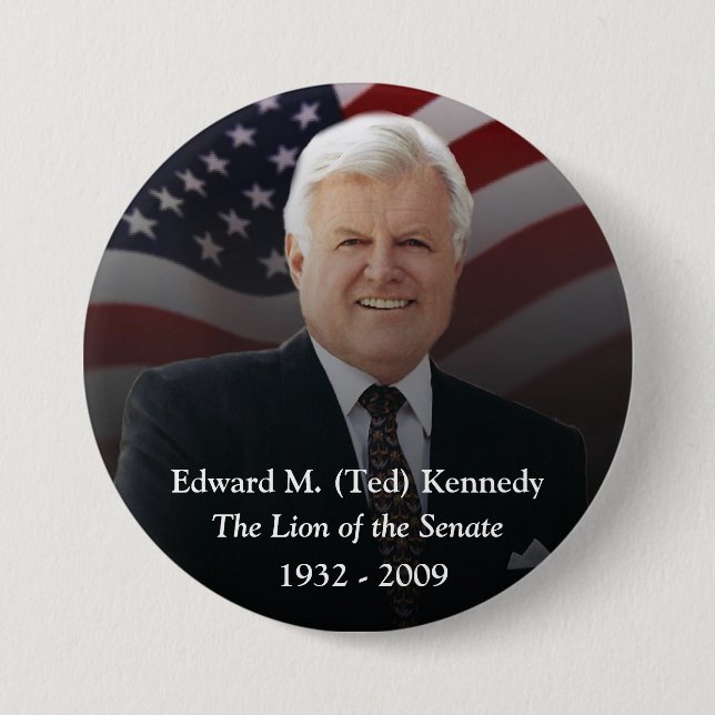Edward (Ted) Kennedy Memorabilia Knapp (Framsida)
