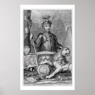 Edward The Black Prince (1330-76) efter monummen Poster