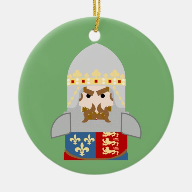 Edward the Black Prince Julgransprydnad Keramik (Framsidan)