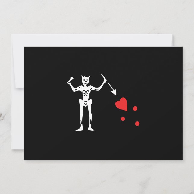 Edward undervisar aka Blackbeard inbjudningar (Framsida)