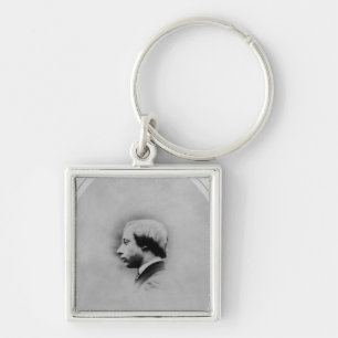 Edward VII, 1860 Fyrkantig Silverfärgad Nyckelring