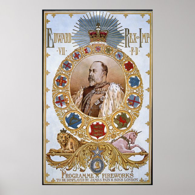 Edward VII, Fyrverkeriprogrammet Poster (Framsidan)