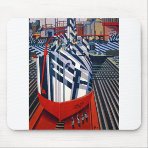 Edward Wadsworth Dazzle-Fraktaser i Liverpool Musmatta