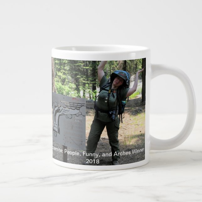 Edward Walton 2018 Yosemit #2 Deborah, Daniel bild Jumbo Mugg (Höger)