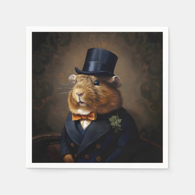 Edwardian Guinea Gris gentleman Pappersservett (Framsidan)