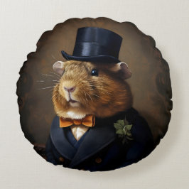 Edwardian Guinea Gris gentleman Rund Kudde