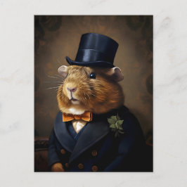 Edwardian Guinea Gris gentleman Vykort