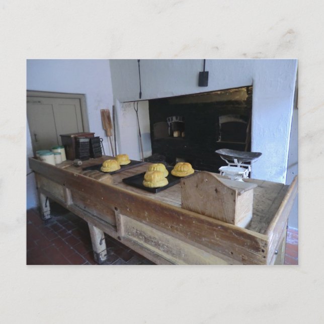 Edwardian Kitchen vid Erddig Hall Vykort (Framsida)