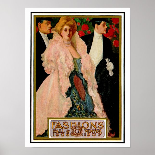 Edwardian Mode: Fall and Winter 1906 and 1907 Poster (Framsidan)