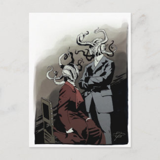 Edwardian Tentacled par vykort