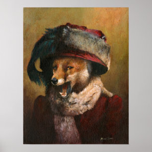 Edwardian Vixen Skriv ut Poster