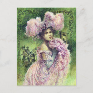 Edwardiansk dansare vykort