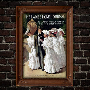 Edwardianskt Ladies' Home Journal Magazine Omslag Poster