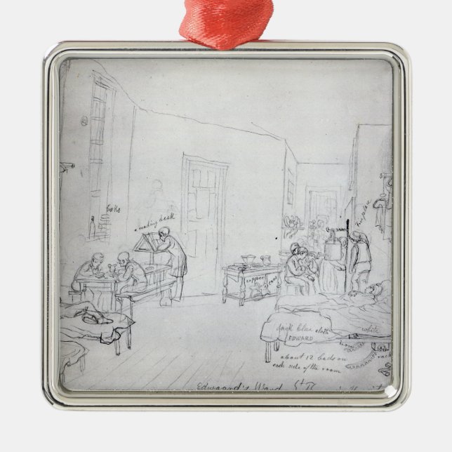 Edwards avvärjer, Sts Thomas sjukhus, London Julgransprydnad Metall (Framsidan)