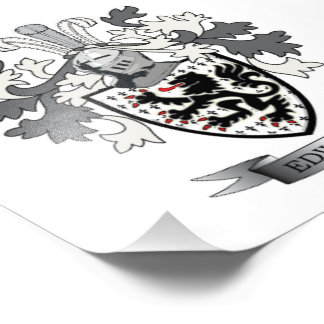 Edwards Family Crest Jackar av Arm Fototryck