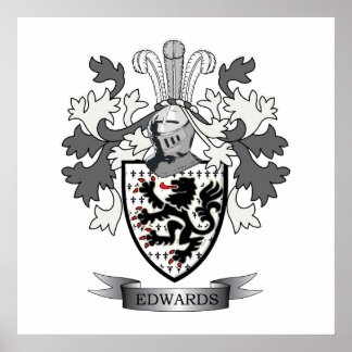 Edwards Family Crest Jackar av Arm Poster