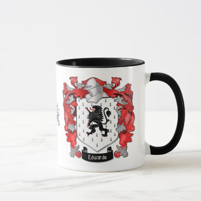 Edwards Family Crest - Wales Mugg (Höger)