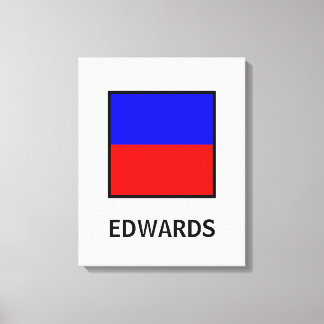 Edwards Family Namn Nautical Flagga Canvastryck