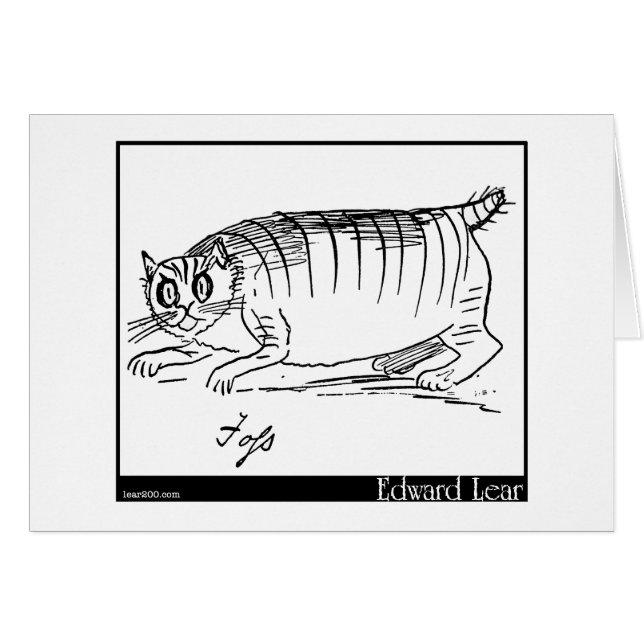 Edwards Lear Foss Hälsningskort (Framsidan Horizontal)