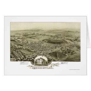 Edwardsville panorama- karta för PA - 1892 Hälsningskort