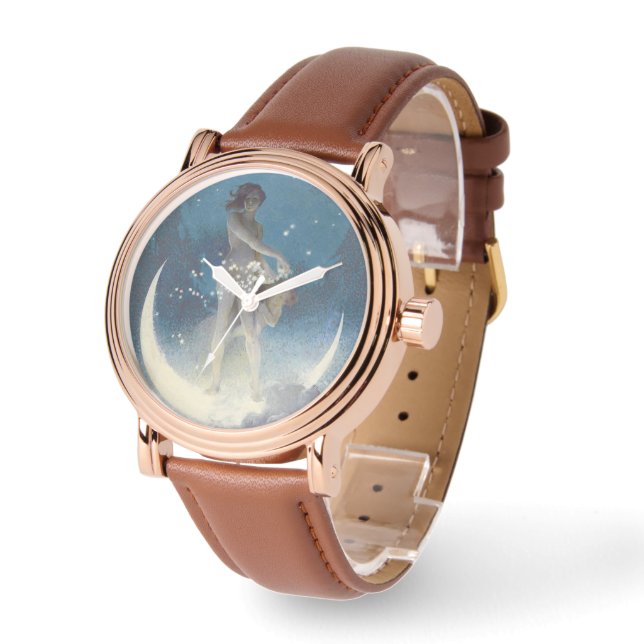 Edwin Blashfield Stars Scattering Art nouveau Armbandsur (Vinkel)