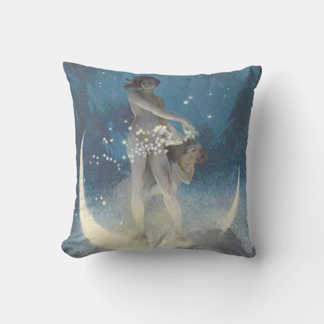 Edwin Blashfield Stars Scattering Art nouveau Kudde (Framsida)