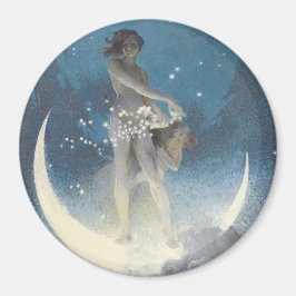 Edwin Blashfield Stars Scattering Art nouveau Magnet