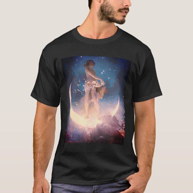 Edwin Blashfield Stars Scattering Art nouveau T Shirt (Framsida)