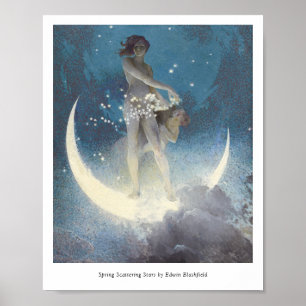 Edwin Blashfield Vår Scattering Stars Poster