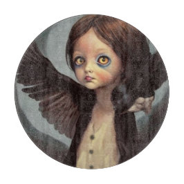 Edwin gotisk svart fågel kråka grunge