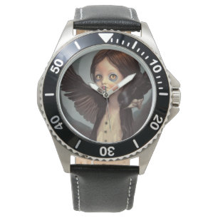 Edwin gotisk svart kråka grunge armbandsur