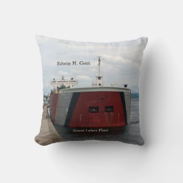 Edwin H. Gott båge i kvadratkudde Kudde