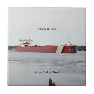 Edwin H. Gott belägger med tegel Kakelplatta